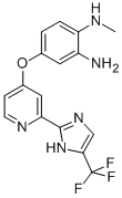 1,2-BENZENEDIAMINE, N1-METHYL-4-[[2-[5-(TRIFLUOROMETHYL)-1H-IMIDAZOL-2-YL]-4-PYRIDINYL]OXY]- Struktur