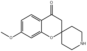 7-METHOXYSPIRO[CHROMAN-2,4'-PIPERIDIN]-4-ONE Struktur