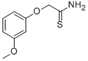 2-(3-METHOXYPHENOXY)ETHANETHIOAMIDE Struktur