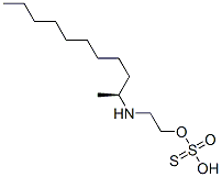 Thiosulfuric acid hydrogen S-[2-[(1-methyldecyl)amino]ethyl] ester Struktur