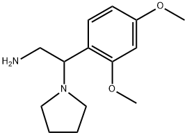 2-(2,4-Dimethoxy-phenyl)-2-pyrrolidin-1-yl-ethylamine Struktur