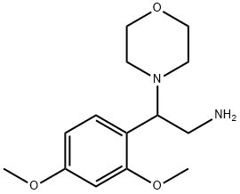 2-(2,4-Dimethoxy-phenyl)-2-morpholin-4-yl-ethylamine Struktur