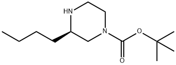 (R)-1-BOC-3-BUTYLPIPERAZINE Struktur