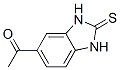 Ethanone, 1-(2,3-dihydro-2-thioxo-1H-benzimidazol-5-yl)- (9CI) Struktur