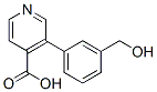 3-(3-Hydroxymethylphenyl)isonicotinic acid Struktur