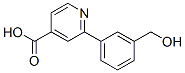 2-(3-Hydroxymethylphenyl)isonicotinic acid Struktur