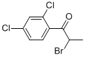 2-bromo-2-4-dichloropropiophenone  Struktur