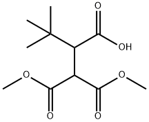 1,1,2-Ethanetricarboxylic Acid, 2-(1,1-Dimethylethyl)1,1-Dimethyl Ester Struktur