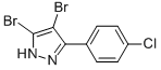 4,5-DIBROMO-3-(4-CHLOROPHENYL)-1H-PYRAZOLE Struktur