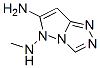 5H-Pyrazolo[5,1-c]-1,2,4-triazole-5,6-diamine,  N5-methyl- Struktur