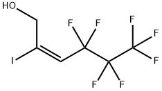 TRANS-4,4,5,5,6,6,6-HEPTAFLUORO-2-IODOHEX-2-EN-1-OL Struktur