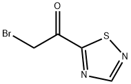 Ethanone, 2-bromo-1-(1,2,4-thiadiazol-5-yl)- (9CI) Struktur