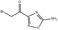 Ethanone, 1-(5-amino-1,2,4-oxadiazol-3-yl)-2-bromo- (9CI) Struktur