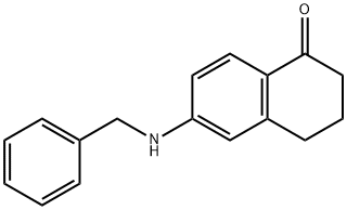 6-(benzylaMino)-3,4-dihydronaphthalen-1(2H)-one Struktur