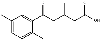 5-(2,5-DIMETHYLPHENYL)-3-METHYL-5-OXOVALERIC ACID Struktur