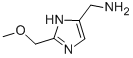 1H-Imidazole-5-methanamine,  2-(methoxymethyl)- Struktur