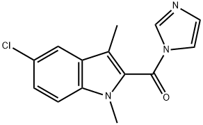 (5-CHLORO-1,3-DIMETHYL-1H-INDOL-2-YL)-1H-IMIDAZOL-1-YL-METHANONE Struktur