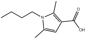 1-butyl-2,5-dimethyl-1H-pyrrole-3-carboxylic acid Struktur