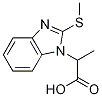 2-[2-(methylthio)-1H-benzimidazol-1-yl]propanoic acid Struktur