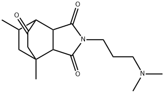 4,7-Ethano-1H-isoindole-1,3,5(2H,4H)-trione,  2-[3-(dimethylamino)propyl]tetrahydro-7,9-dimethyl- Struktur