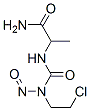 2-((((2-chloroethyl)nitrosoamino)carbonyl)amino)propanamide Struktur