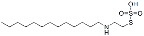 Thiosulfuric acid hydrogen S-[2-(tridecylamino)ethyl] ester Struktur