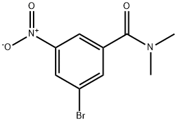 3-bromo-N,N-dimethyl-5-nitrobenzamide Struktur