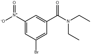 3-Bromo-N,N-diethyl-5-nitrobenzamide Struktur