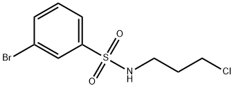 3-Bromo-N-(3-chloropropyl)benzenesulfonamide Struktur