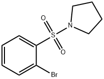 1-(2-Bromophenylsulfonyl)pyrrolidine Struktur