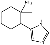 Cyclohexanamine,  2-(1H-imidazol-5-yl)-1-methyl- Struktur