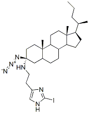 3 beta-azidocholyl-2-iodohistamine Struktur