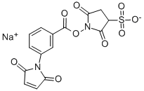 M-MALEIMIDOBENZOYL-N-HYDROXYSULFOSUCCINIMIDE ESTER Struktur