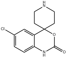 6-CHLORO-1,2-DIHYDRO-2-OXOSPIRO[4H-3,1-BENZOXAZIN-4,4'-PIPERIDINE] Struktur