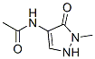 Acetamide,  N-(2,5-dihydro-1-methyl-5-oxo-1H-pyrazol-4-yl)- Struktur