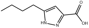 5-Butyl-1H-pyrazole-3-carboxylic acid Struktur