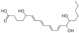 5,14,15-trihydroxy-6,8,10,12-eicosatetraenoic acid Struktur