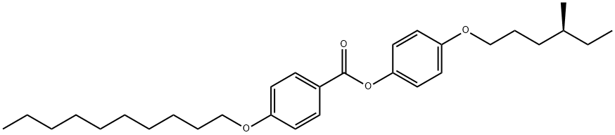 4-((S)-(+)-(4-METHYLHEXYL)OXY)PHENYL 4-(DECYLOXY)BENZOATE Struktur