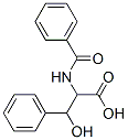 2-benzamido-3-hydroxy-3-phenyl-propanoic acid Struktur