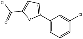 5-(3-CHLOROPHENYL)FURAN-2-CARBONYL CHLORIDE Struktur