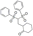 Cyclohexanone, 2-[2,2-bis(phenylsulfonyl)ethyl]- Struktur