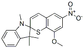 8'-METHOXY-1,3,3-TRIMETHYL-6'-NITROSPIRO[INDOLINE-2,2'-THIOCHROMENE] Struktur