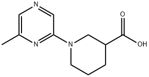 1-(6-METHYLPYRAZIN-2-YL)PIPERIDINE-3-CARBOXYLIC ACID Struktur