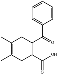 6-BENZOYL-3,4-DIMETHYL-3-CYCLOHEXENE-1-CARBOXYLIC ACID Struktur