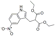 diethyl 2-[(5-nitro-1H-indol-3-yl)methyl]propanedioate Struktur