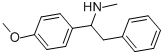 ALPHA-(4-METHOXYPHENYL)-N-METHYLPHENETHYLAMINE Struktur