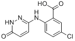 BENZOIC ACID, 5-CHLORO-2-[(1,6-DIHYDRO-6-OXO-3-PYRIDAZINYL)AMINO]- Struktur