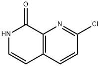 2-CHLORO-7,8-DIHYDRO-1,7-NAPHTHYRIDIN-8-ONE Struktur