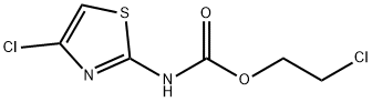 Carbamic  acid,  N-(4-chloro-2-thiazolyl)-,  2-chloroethyl  ester Struktur