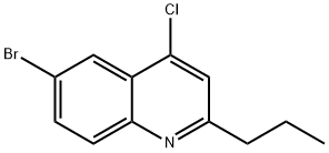 6-BROMO-4-CHLORO-2-PROPYLQUINOLINE Struktur